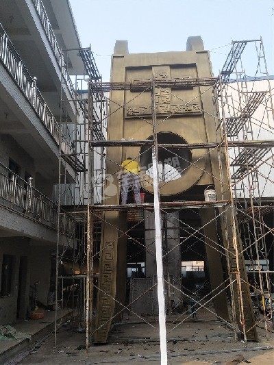 教學(xué)樓標志性建筑創(chuàng)意抽象鐘不銹鋼雕塑定制