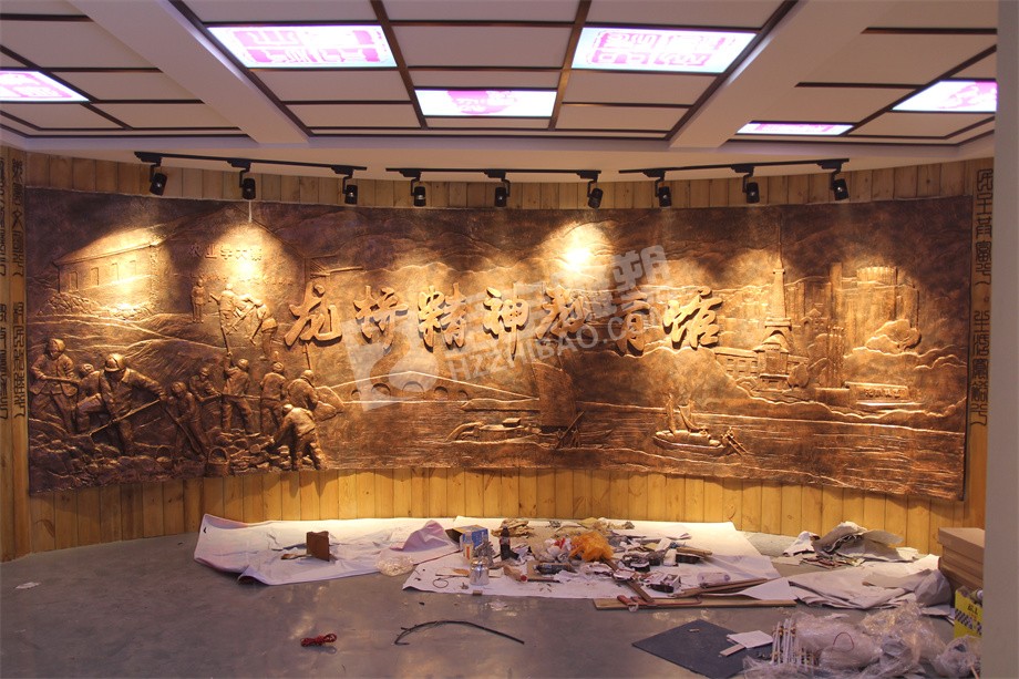 蘇州吳中區(qū)龍橋精神教育館浮雕原創(chuàng)設(shè)計、制作及安裝工程