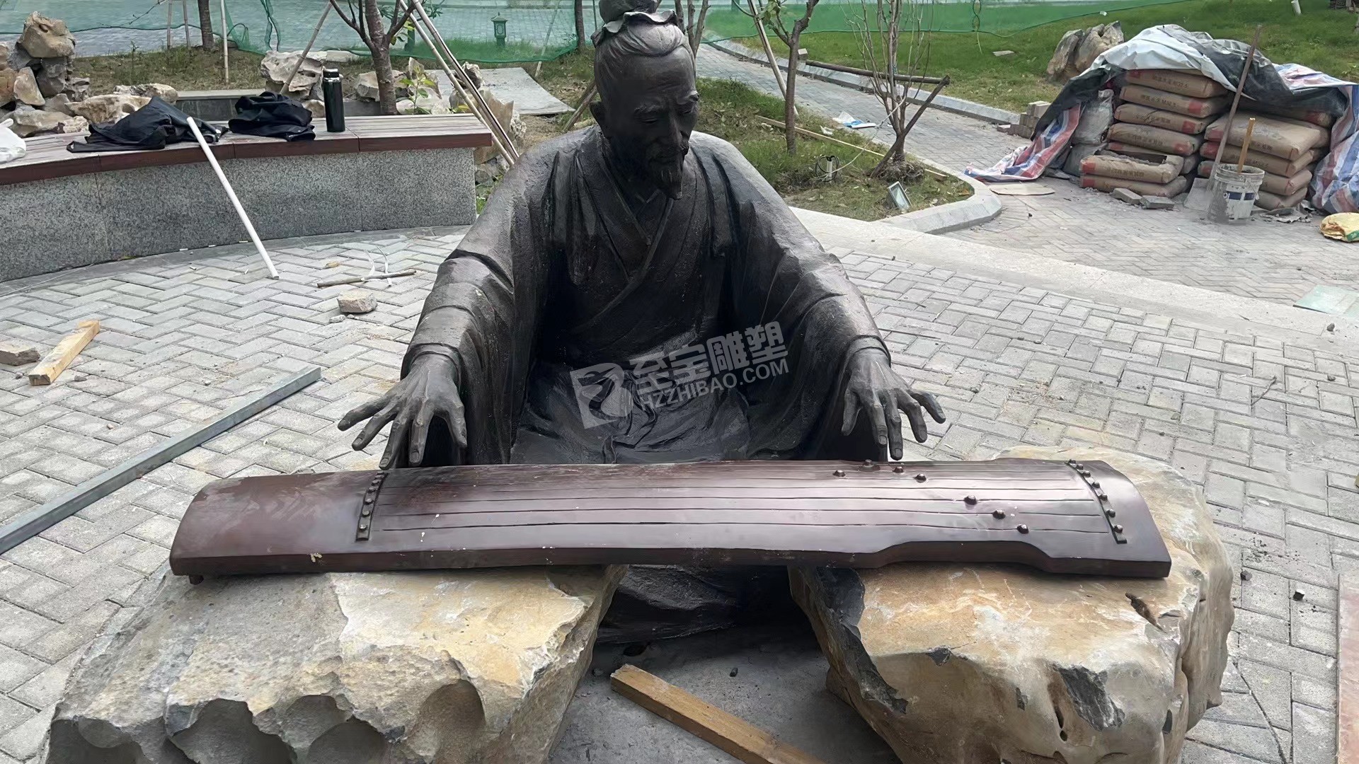 蕭山高橋小學(xué)上善若水不銹鋼雕塑、鑄銅雕塑
